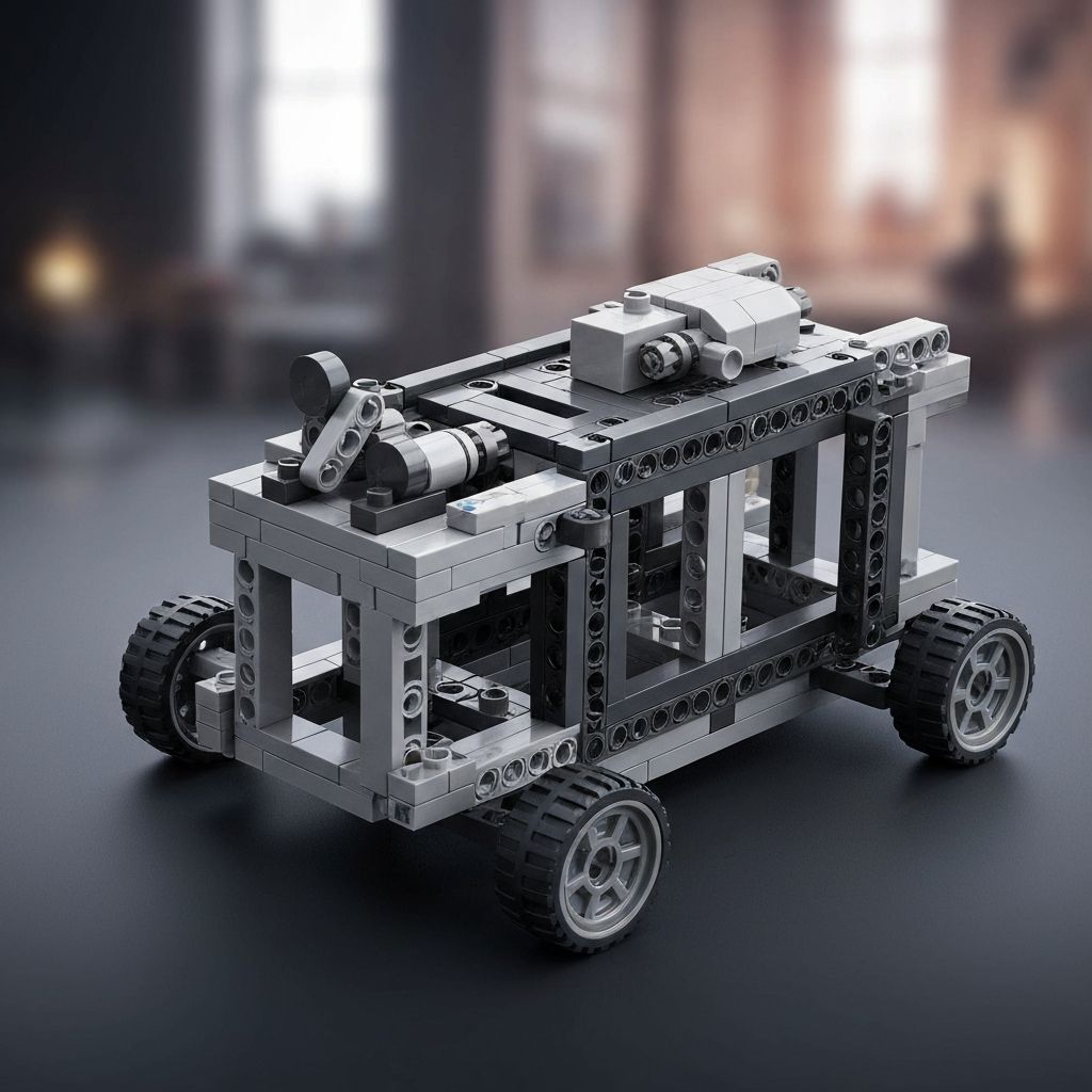 Mould King 17038 premium building set complete model on display